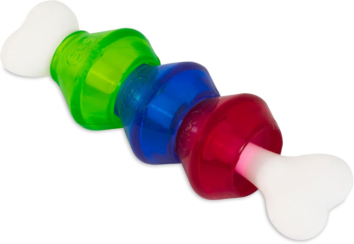 Pet Evertuff Treat Pod Nylon Dog Toy, White Bone, Small 7In
