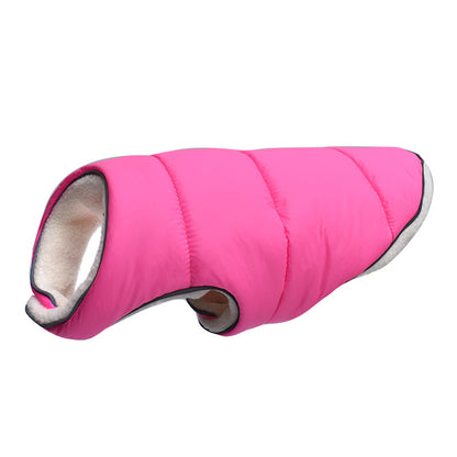 Pet Jacket Warm Winter Dog Clothes Reflective Puppy Clothing Vest Comfortable Fleece Pet Dogs Coat for Small Medium Large Dogs