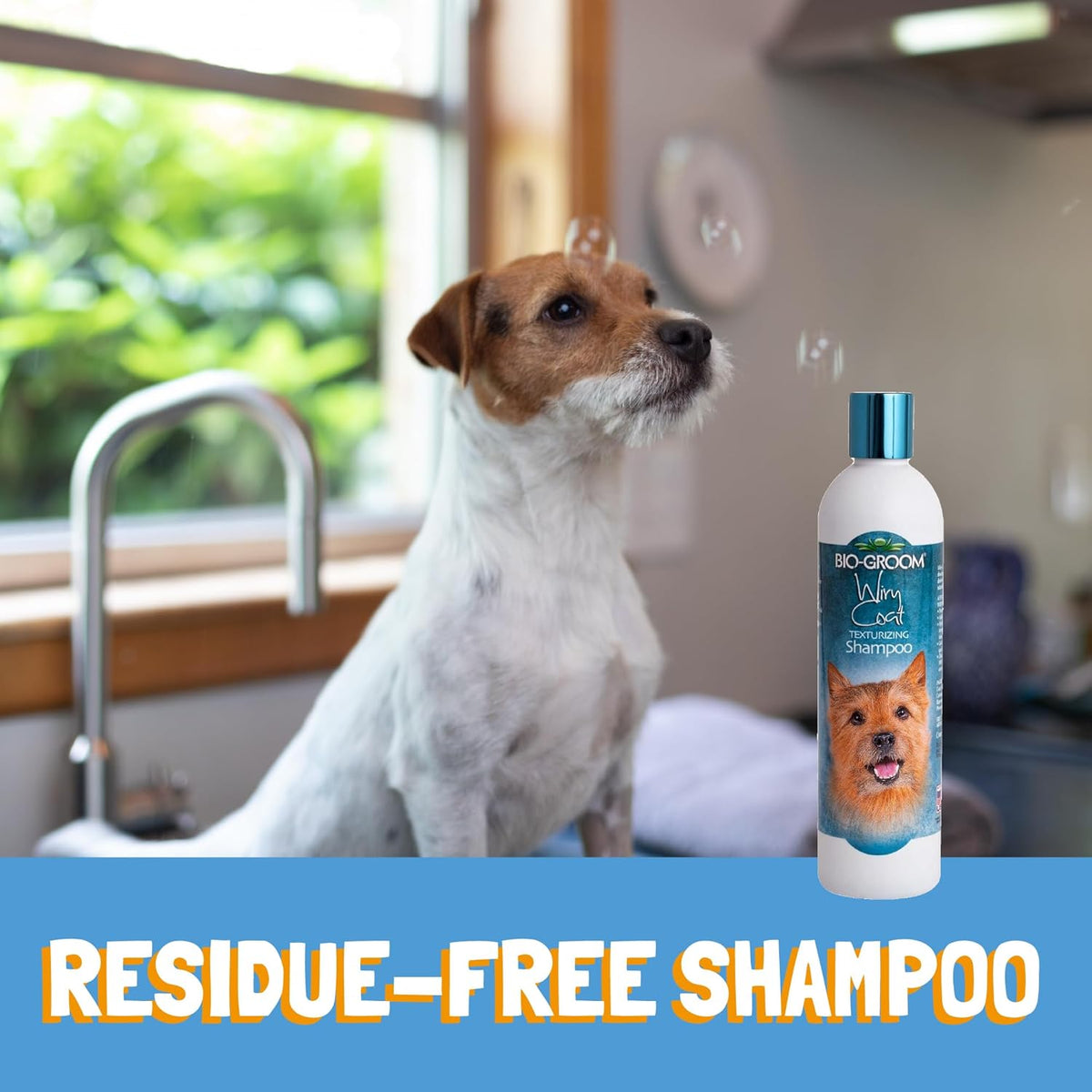 Wiry Coat Dog Shampoo, Texturizing Shampoo, 12 Fl Oz, 1-Pack