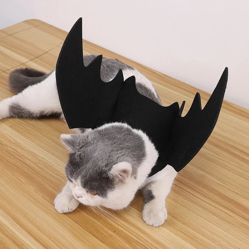 1PC Halloween Bat Wing Pet Costume Cat Dog Outfit Festival Party Role Play Dress up Clothes for Small Medium Pets
