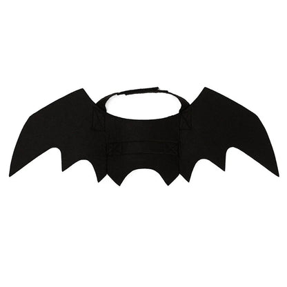 Halloween Cute Pet Clothes Black Bat Wings Harness Costume Cosplay Cat Dog Halloween Party for Pet Supplies