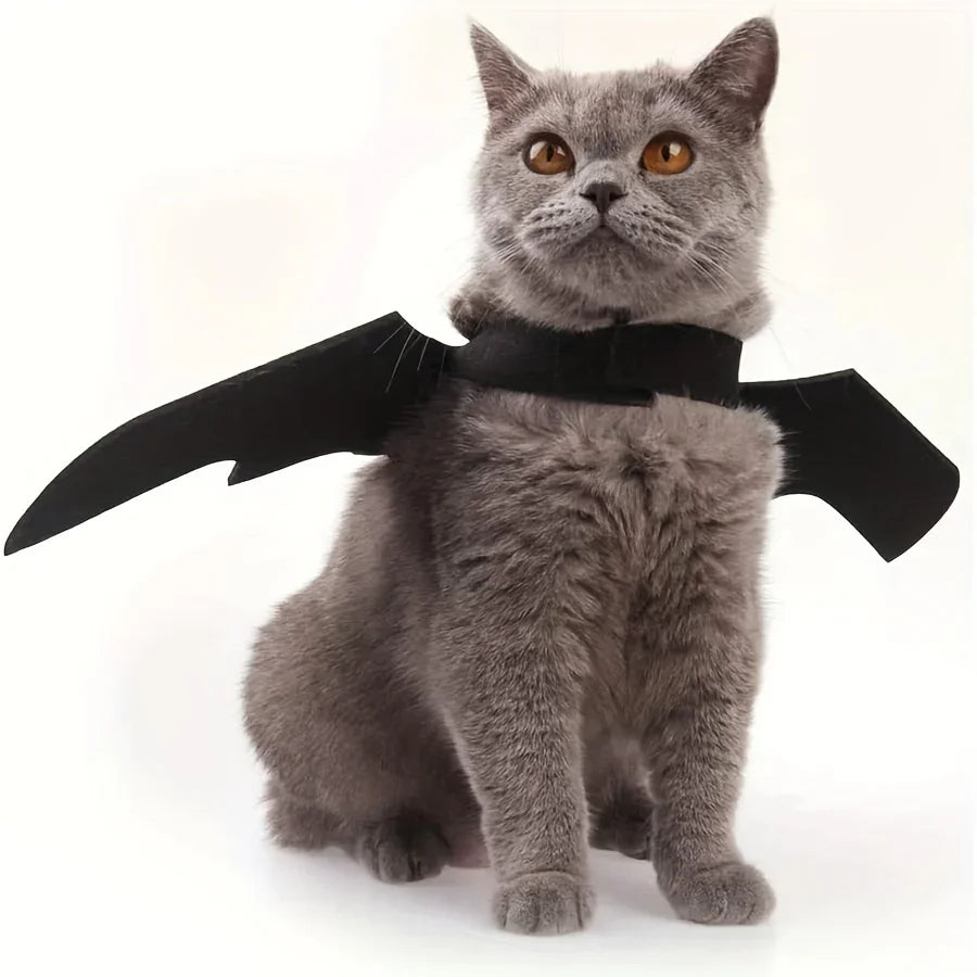 1PC Halloween Bat Wing Pet Costume Cat Dog Outfit Festival Party Role Play Dress up Clothes for Small Medium Pets