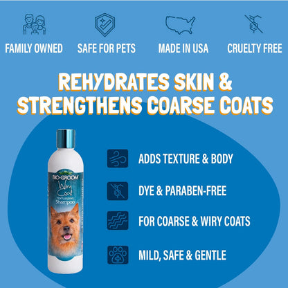 Wiry Coat Dog Shampoo, Texturizing Shampoo, 12 Fl Oz, 1-Pack